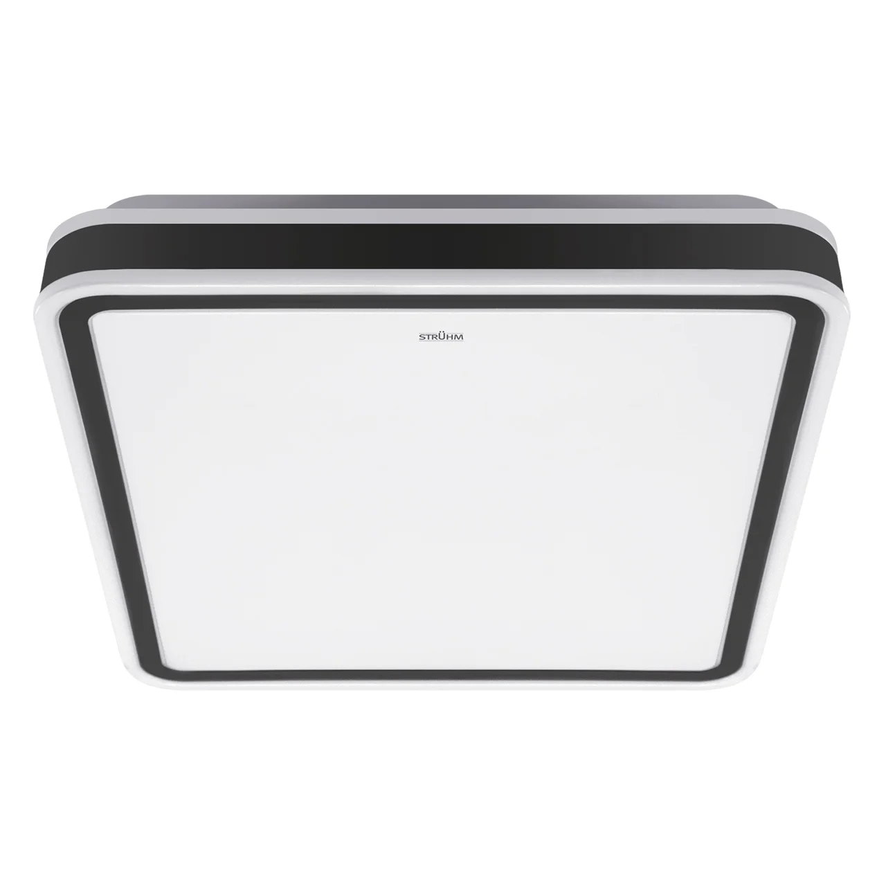 Moderný stropné svietidlo bielo-čierny 43 cm IP44 3120lm Struhm