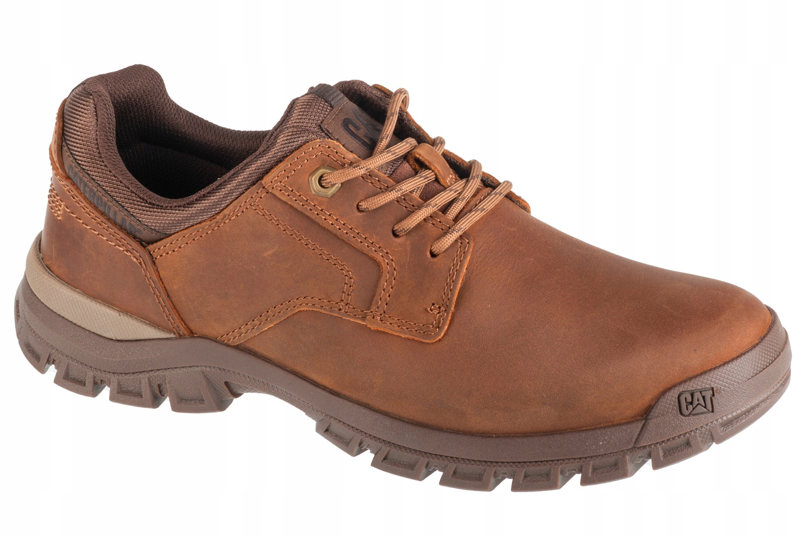 Caterpillar Threshold Low [46] Pánské kožené tenisky, hnědé