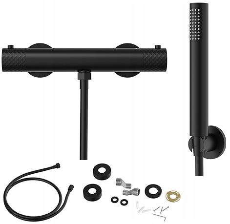 Termostatická sprchová batéria čierny kohútik Glami termostat slúchadlá