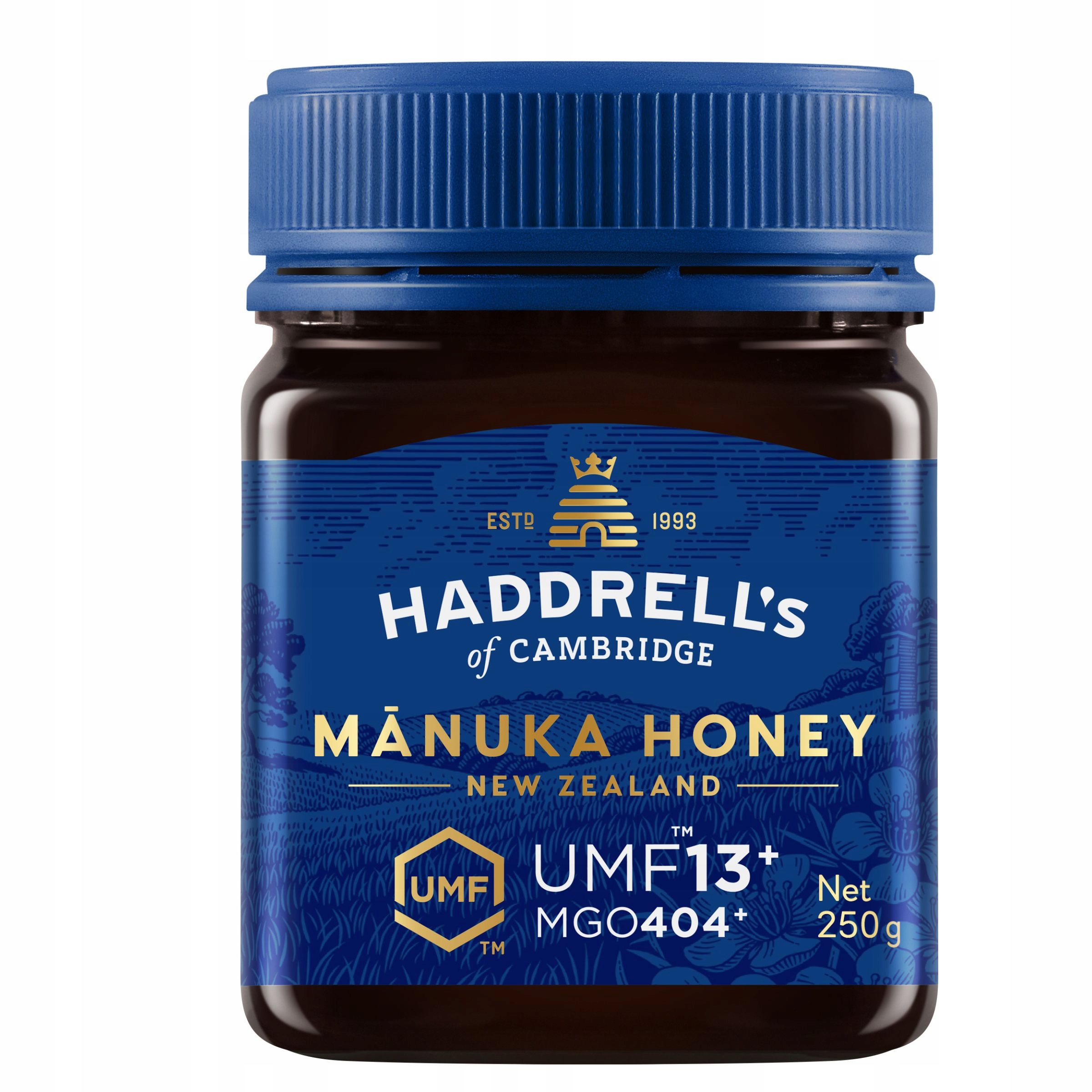 Levně Haddrell’s Umf 13+ Mgo 404+ 250 g Přírodní Med Manuka z Nového Zélandu