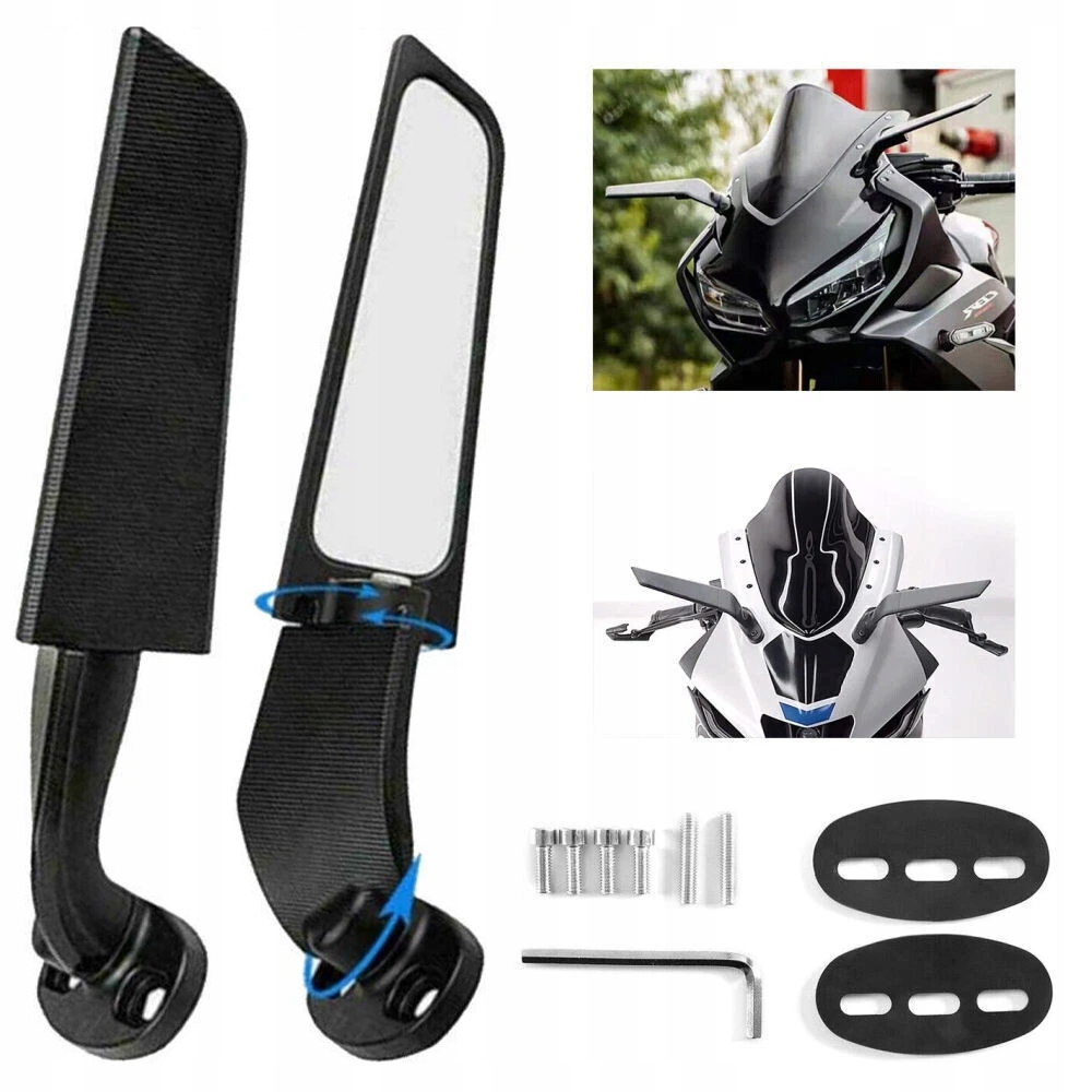 2ШТ ДЗЕРКАЛА ДЗЕРКАЛО ДЛЯ YAMAHA YZF R6 R1 R25 R3 R125 R15 