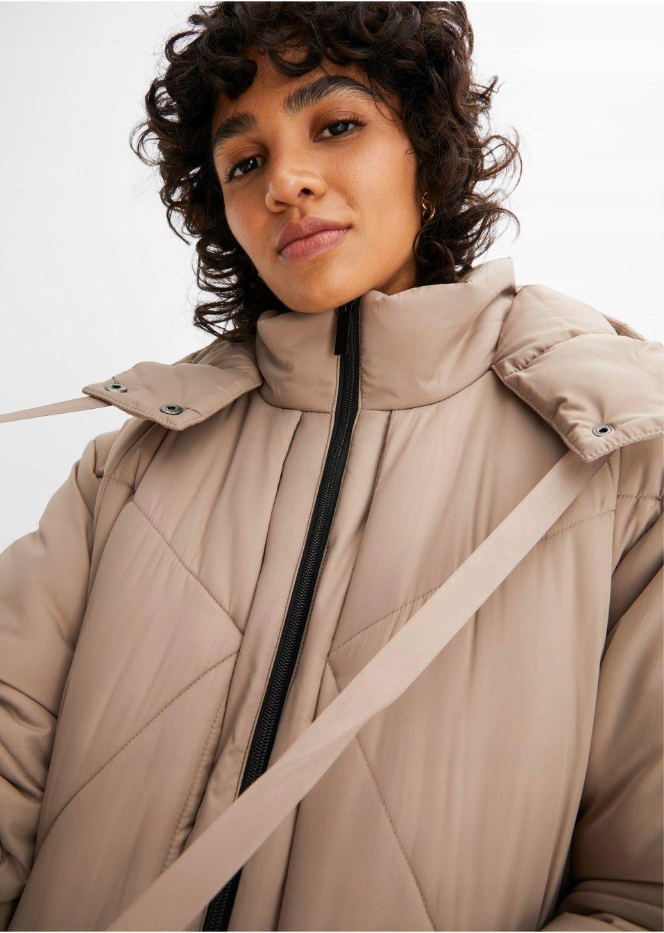 BONPRIX fbg PŁASZCZ KURTKA PIKOWANA 48 Rękaw długi rękaw