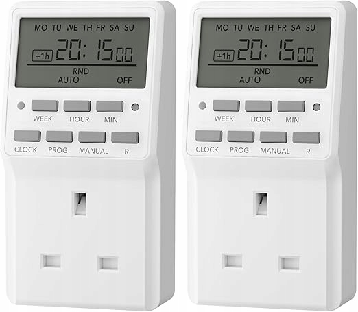 2× Programator czasowy Vayox Cyfrowy programator czasowy TS-EF1-2