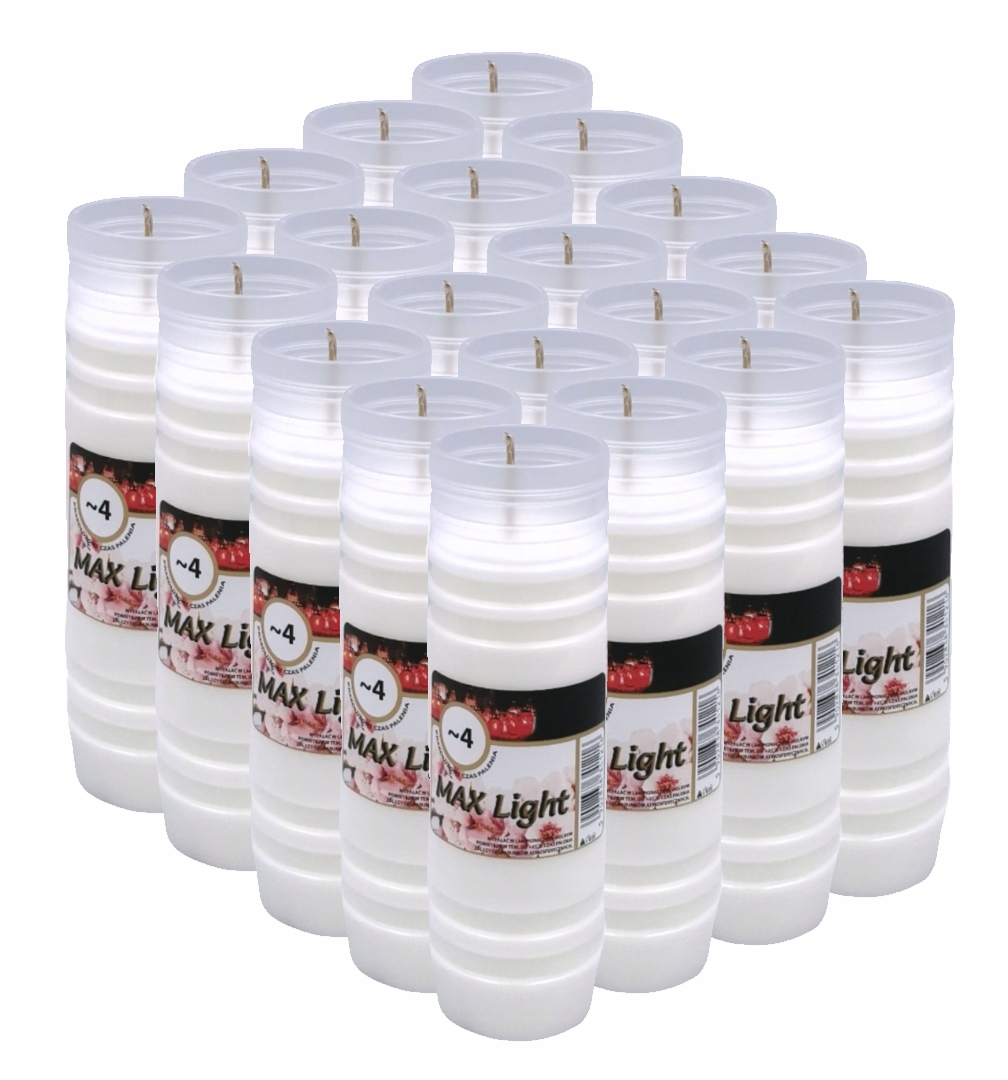 

Znicze Parafinowe Wkłady 4 Dni Max Light 16 Szt