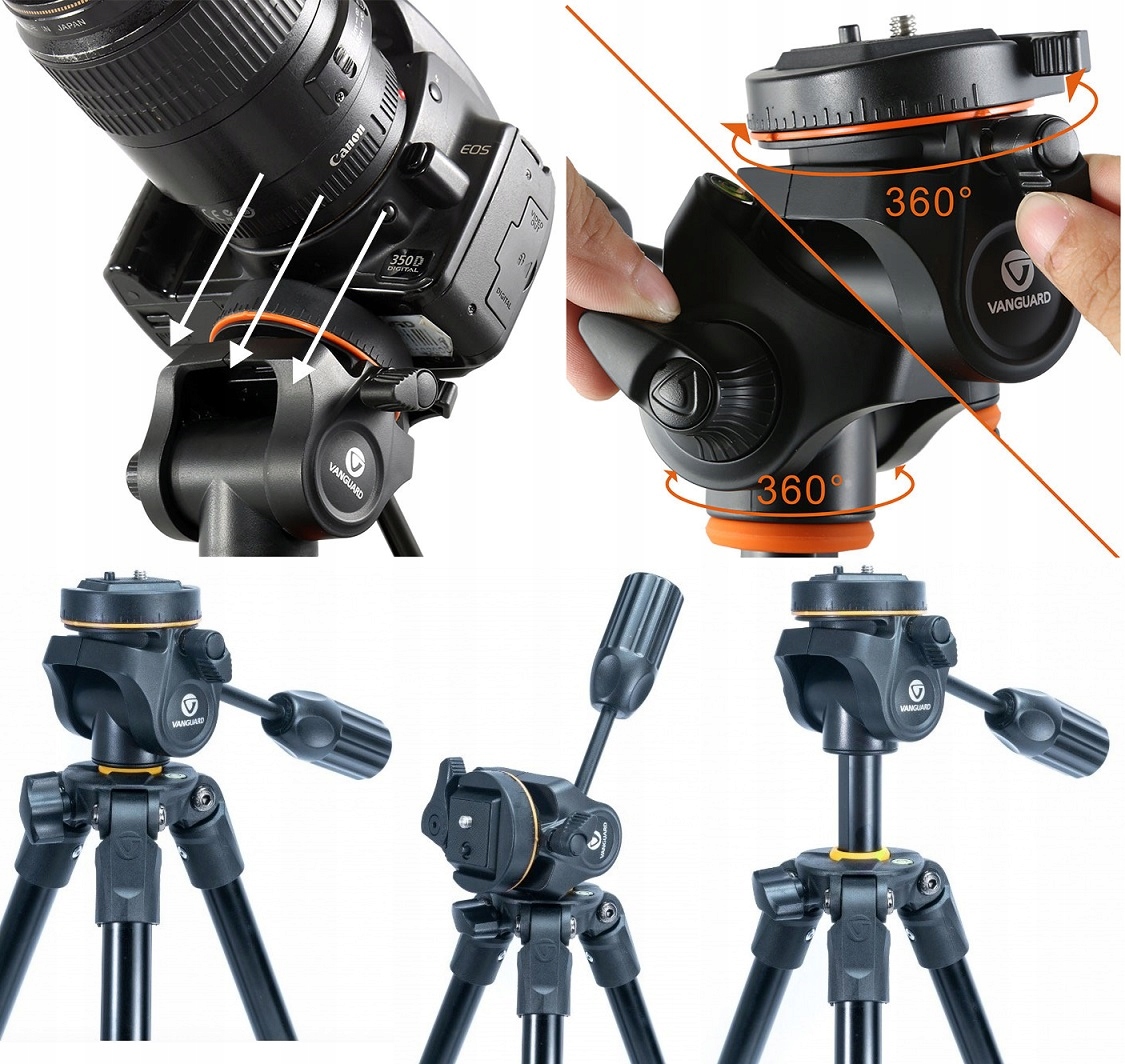 Statyw FOTO VANGUARD VESTA 203AP do 3,5kg do 155cm Model Vesta 203 AP