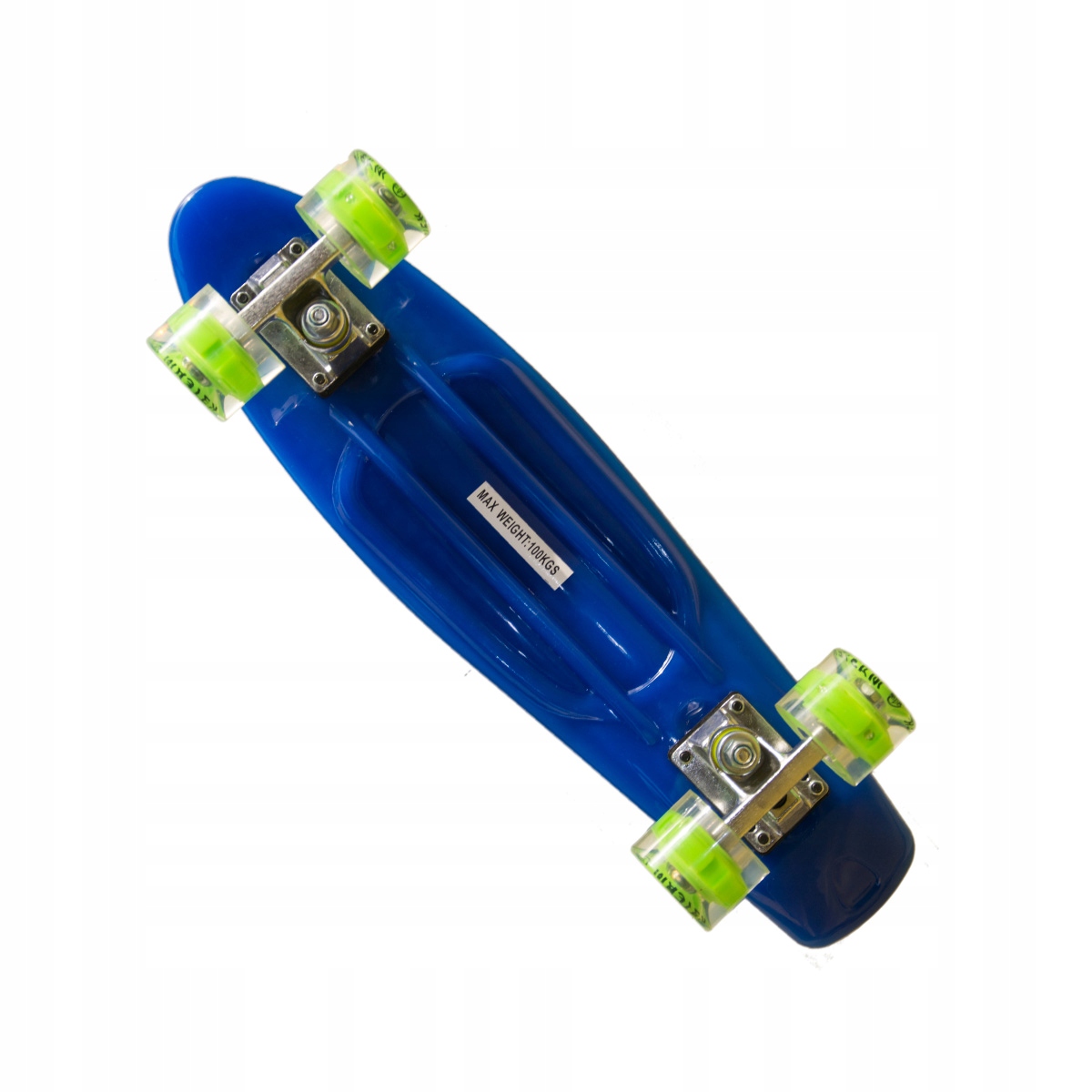 Deskorolka Pennyboard MASTER 22''ze Świecącymi Kółkami - Niebieska Marka Master