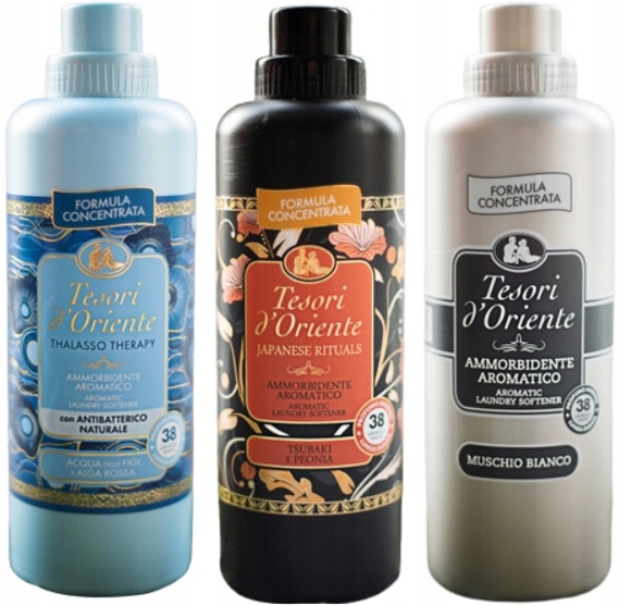 Levně Tesori d'Oriente Sada 3 italských oplachovacích přípravků 760 ml Tjm