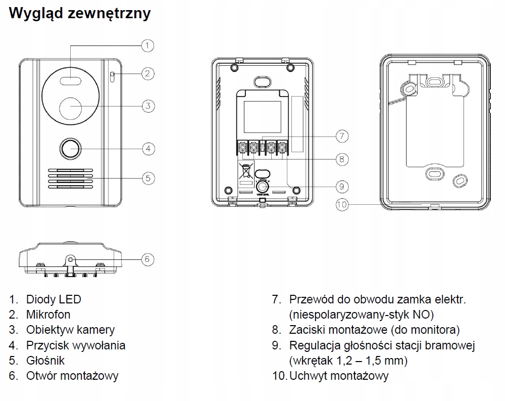 KAMERA COMMAX DRC-4G NATYNKOWA JEDNOABONENTOWA Marka Commax