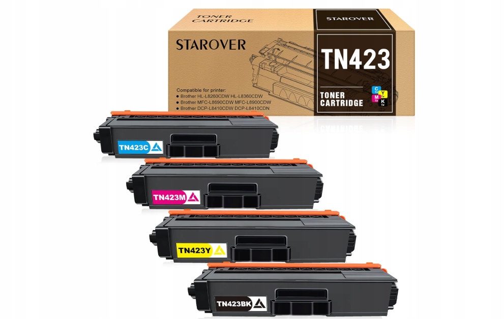 Starover TN423 náhradní tonerové kazety pro Brother DCP-L8410CDW, 4 ks