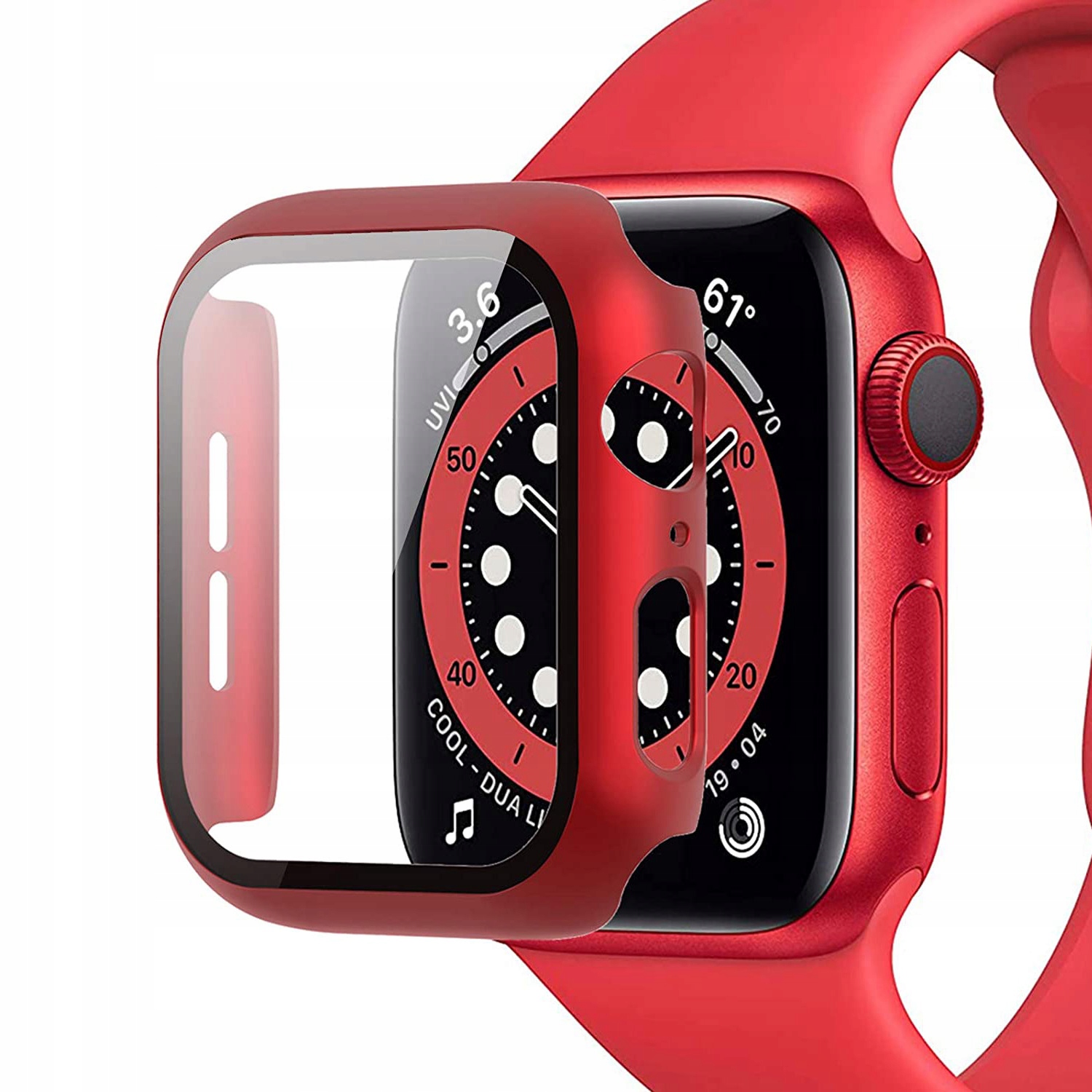 

Etui 360 Case Szkło Do Apple Watch 4 5 6 Se 44mm