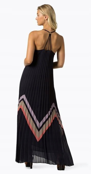 YAS CZARNA PLISOWANA SUKIENKA LETNIA MAXI XS Rozmiar XS