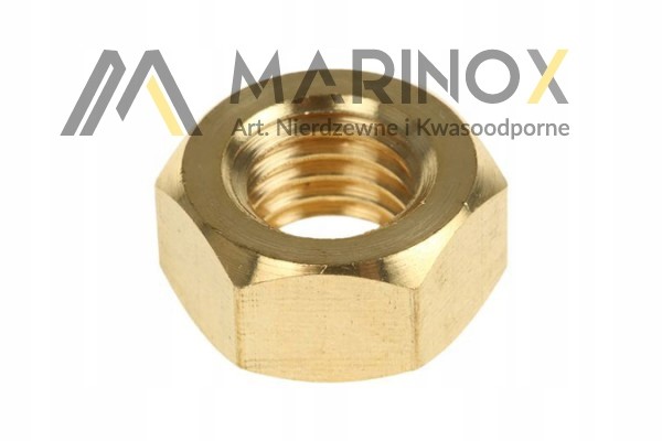 

Nakrętka Mosiężna M6 Din 934 Mosiądz 10 szt