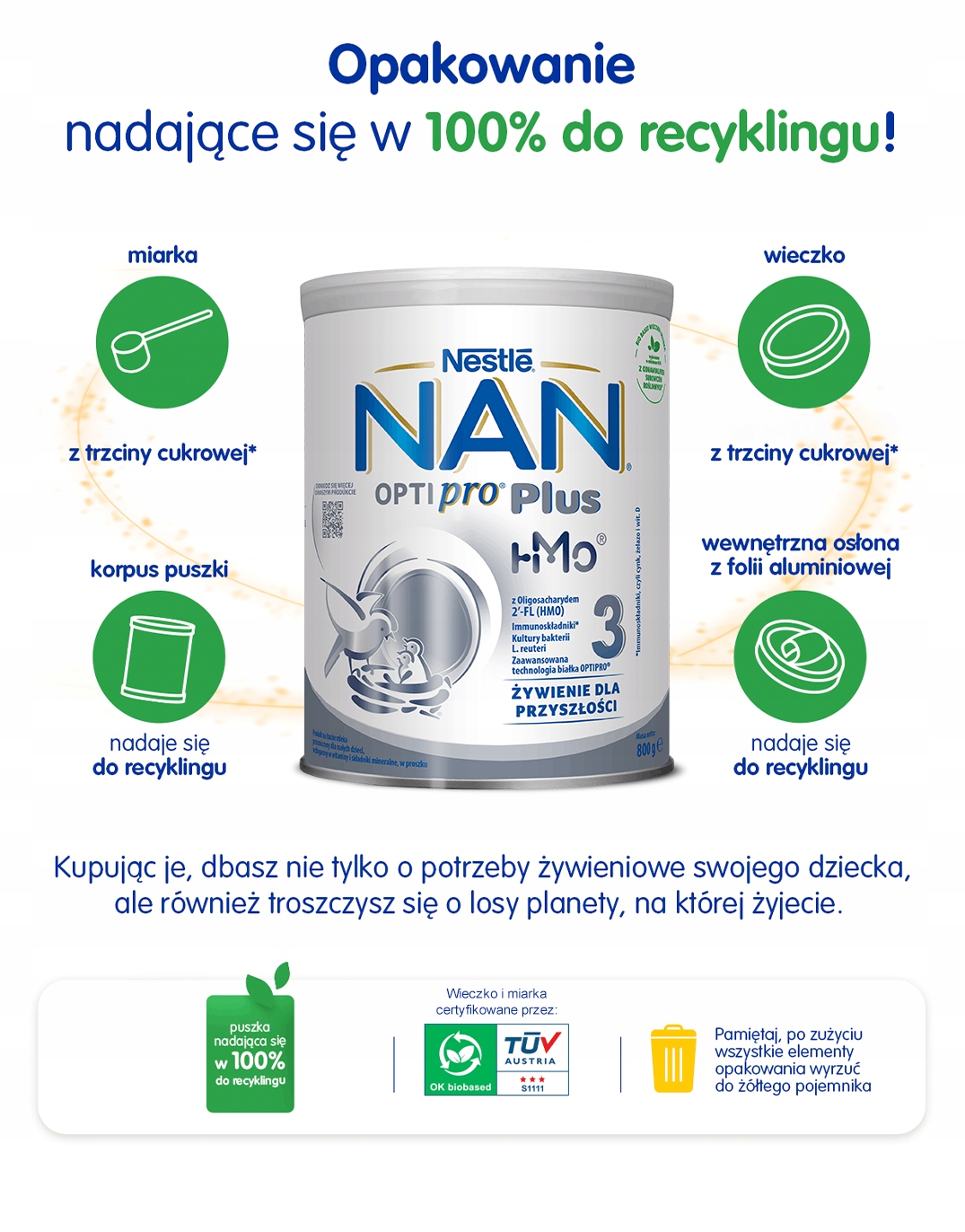 NESTLE NAN OPTIPRO PLUS 3 HM-O 4x800g Marka Nestle