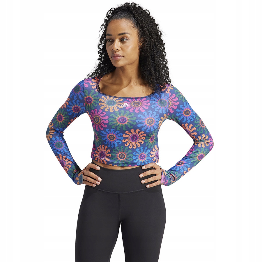 Tričko adidas Farm Crop Ls IM2360 vícebarevné S