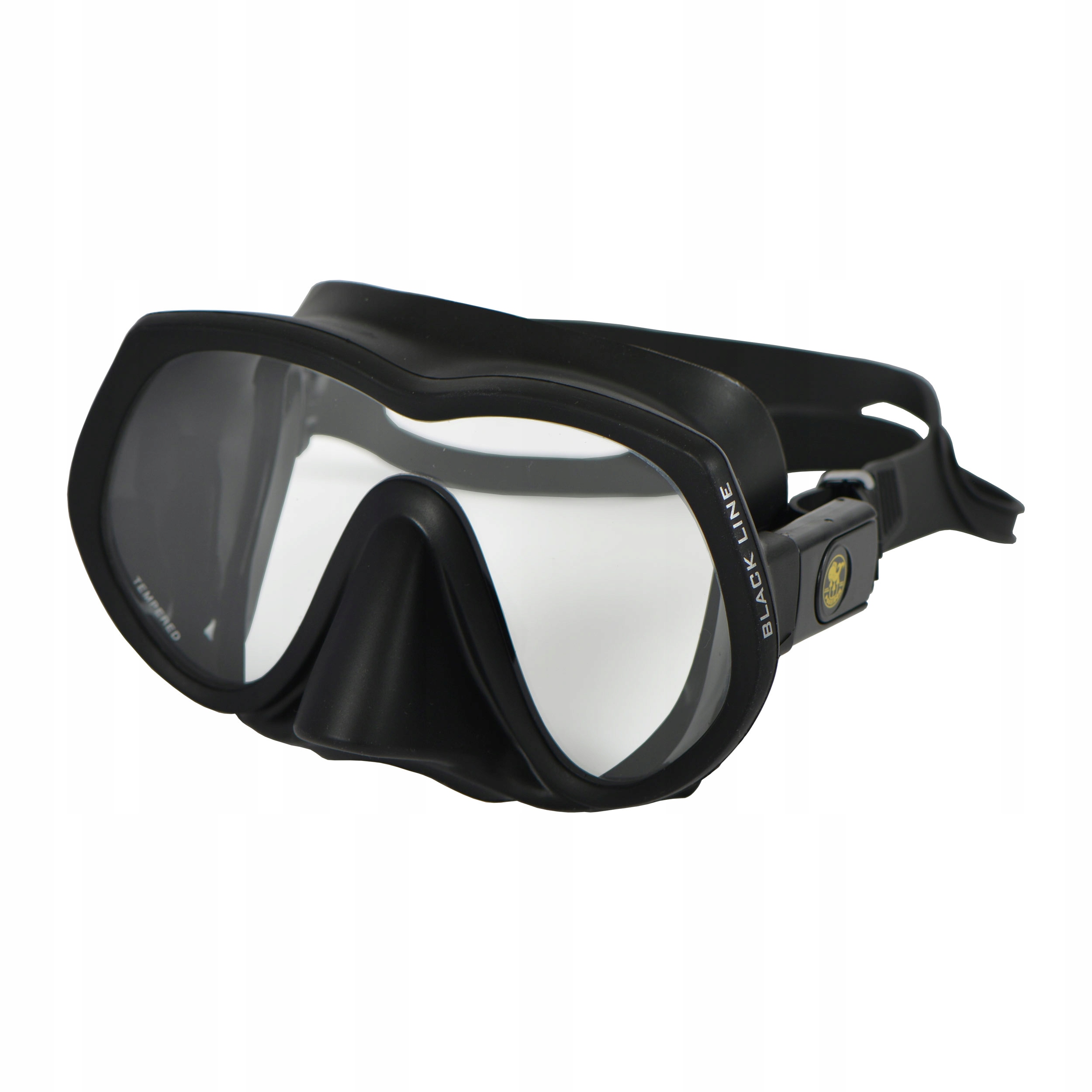 Maska Nurkowa Poseidon Black Line nurkowanie snorkeling Lekka r. ML