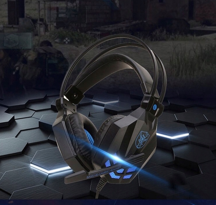 SŁUCHAWKI DLA GRACZY GAMINGOWE LED MIKROFON +COMBO Impedancja 32 Ω