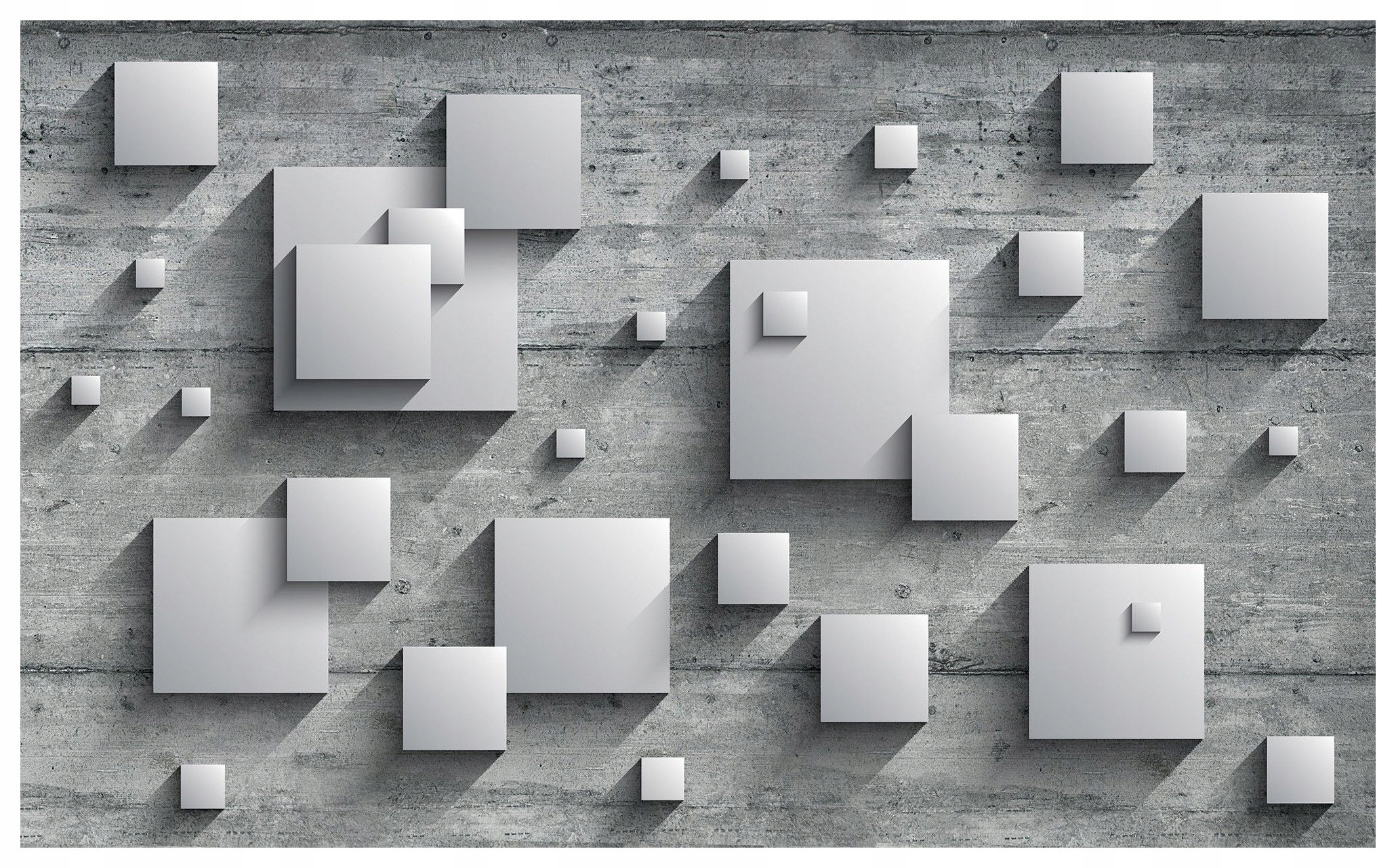 Tapeta Šedé čtverce beton 250x175 Objem textura světlo stín lepidlo