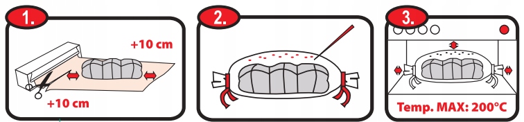 Rękaw do pieczenia 3m box z klipsami ANNA ZARADNA Kolor brązowy