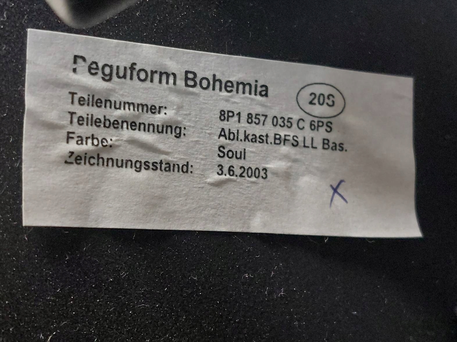 pretinac suvozača suvozača AUDI A3 8P 8P1857035C