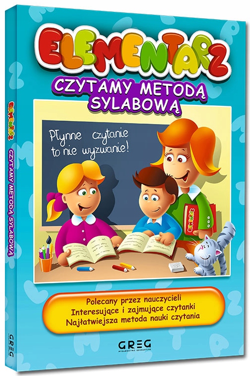 CZYTANIE METODĄ SYLABOWĄ ĆWICZENIA KARTY PRACY + ELEMENTARZ SYLABOWY GREG ISBN 9788375173703