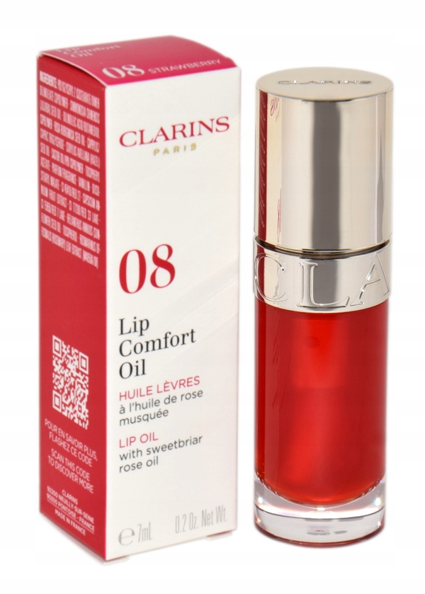 Clarins Lip Comfort Oil 08 Strawberry 7 ml