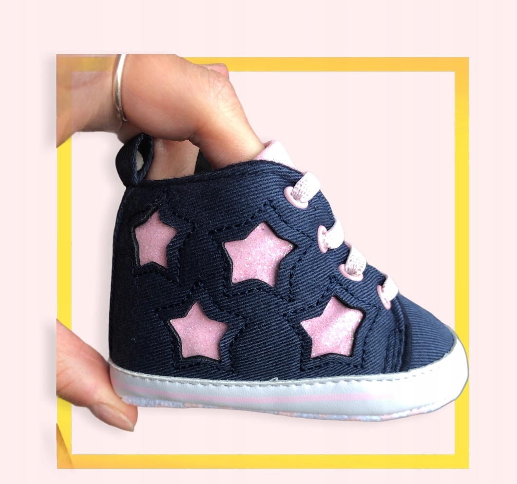 Buciki niemowlę niechodki mięciutkie trampki 6-12m Rozmiar (new) 16