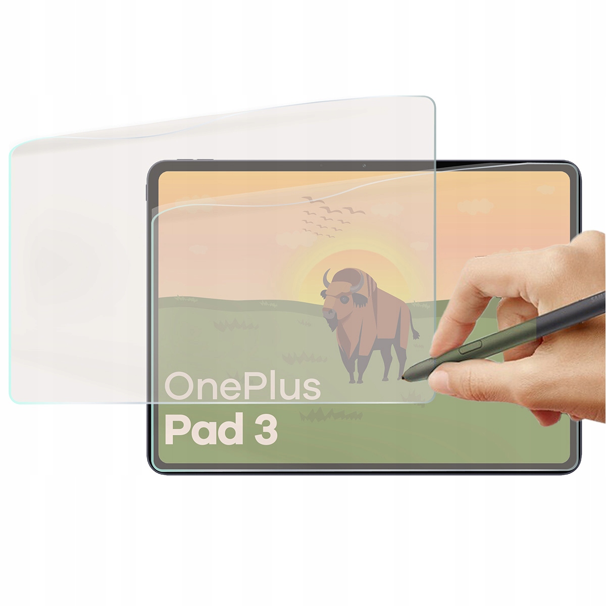 Folia matowa do tabletu Bizon do OnePlus Pad 3, folijka 2szt