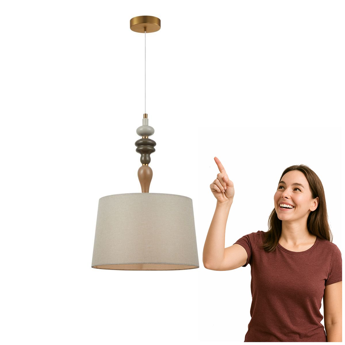 Závesná lampa Moren PND-84678A-AB Italux