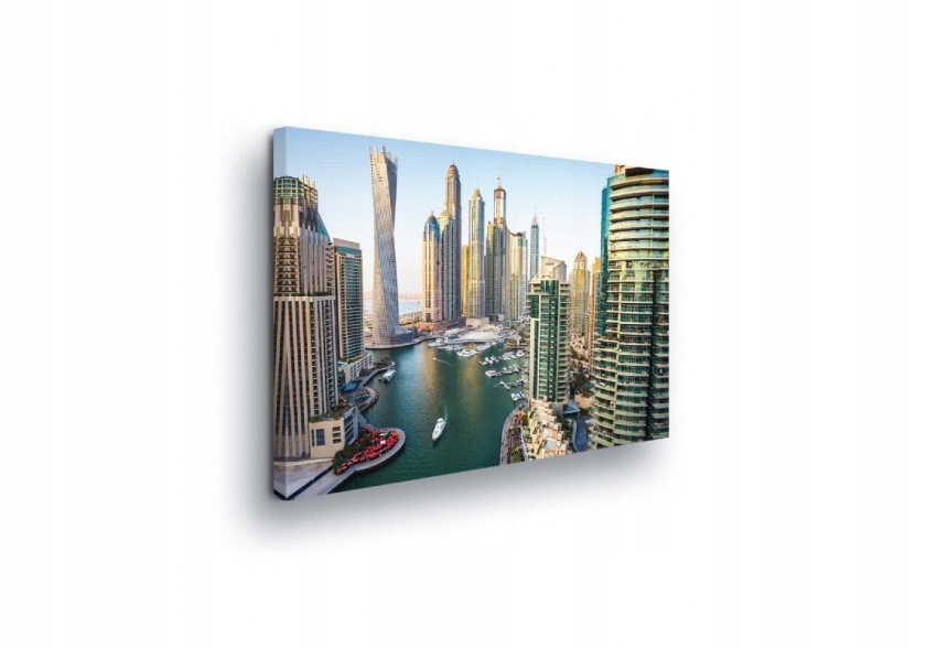 Obraz 100x75 Mrakodrapy město Dubaj architektura panorama slunce