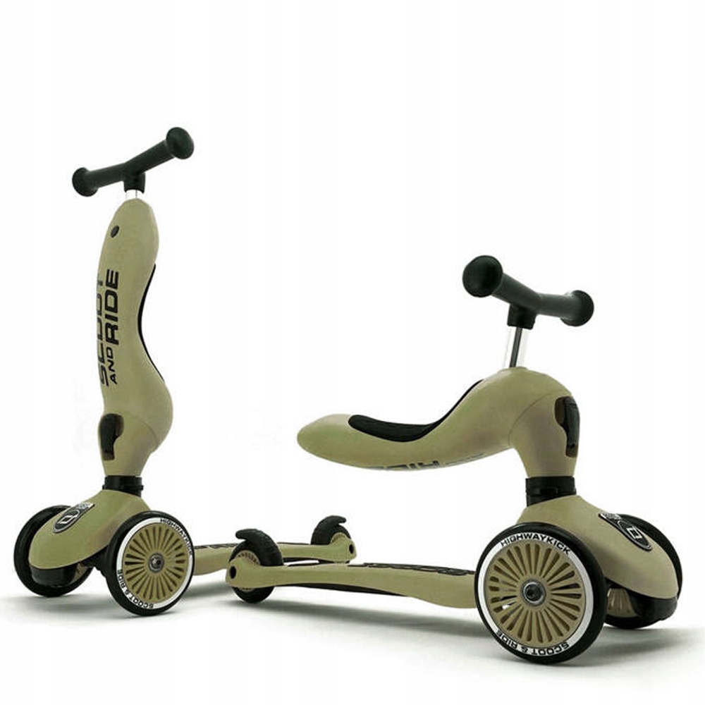 Scoot And Ride 2w1 Hulajnoga Highwaykick 1| Olive
