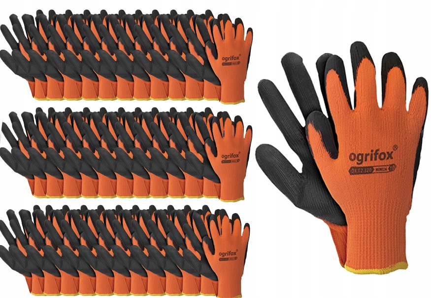 Pracovní Rukavice Latexové zateplené 10-XL 120 párů