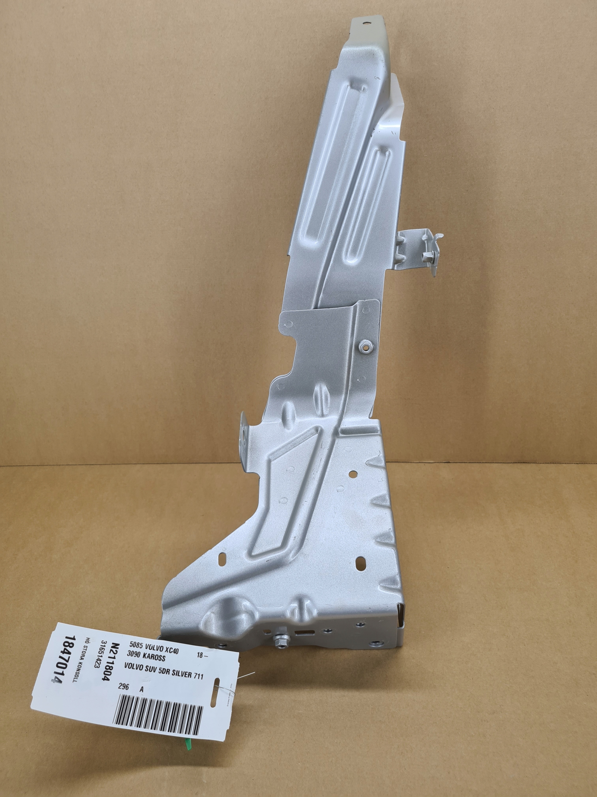 Droite Console OKULAR Support plaque Tôle VOLVO C40 XC40 EX40 EC40 Couleur 711