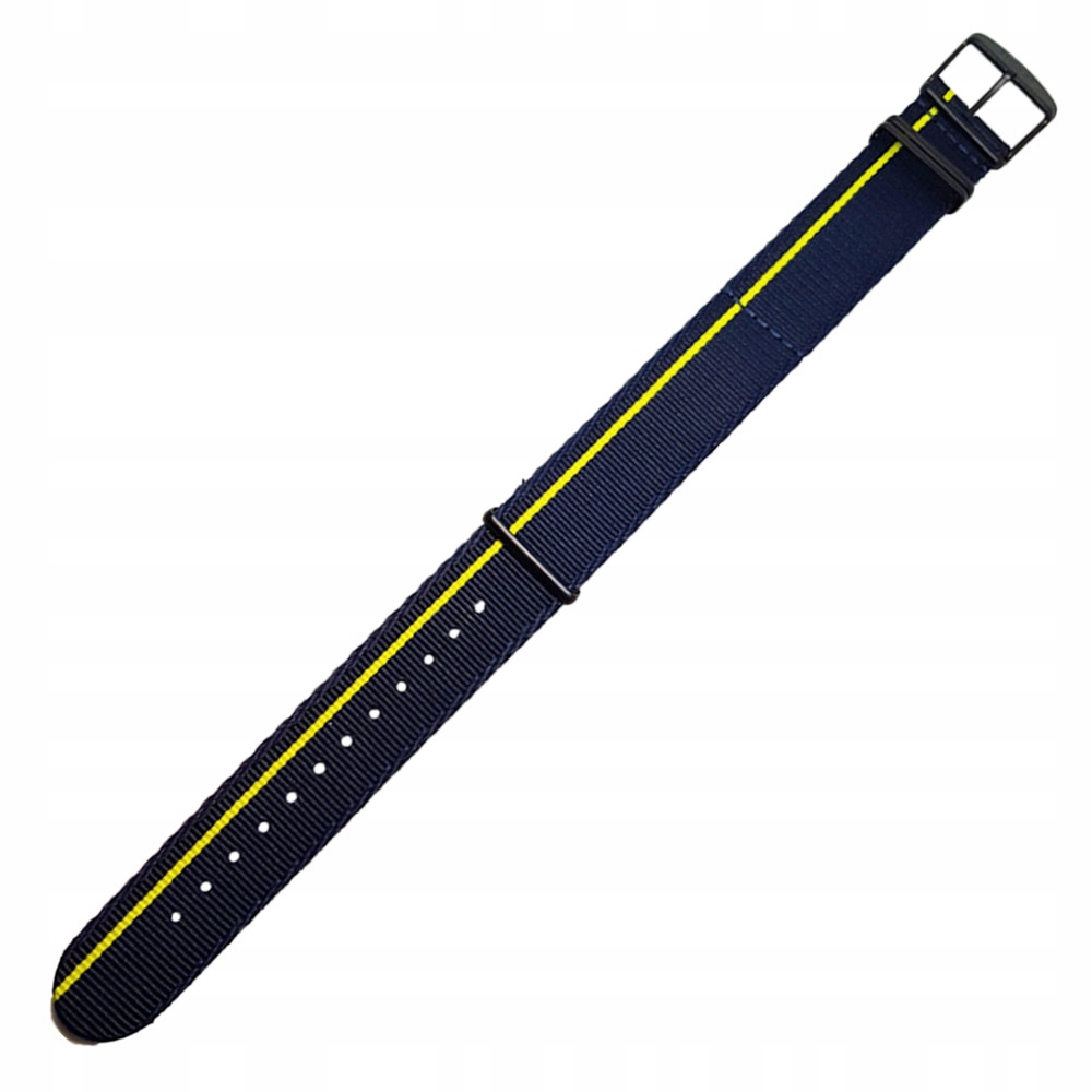 Pásek k hodinkám Traser TS-107806 modrý, žlutý 24 mm