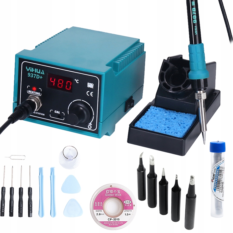 

Mocna Stacja Lutownicza Yihua 937D+ 75W Groty Cyna