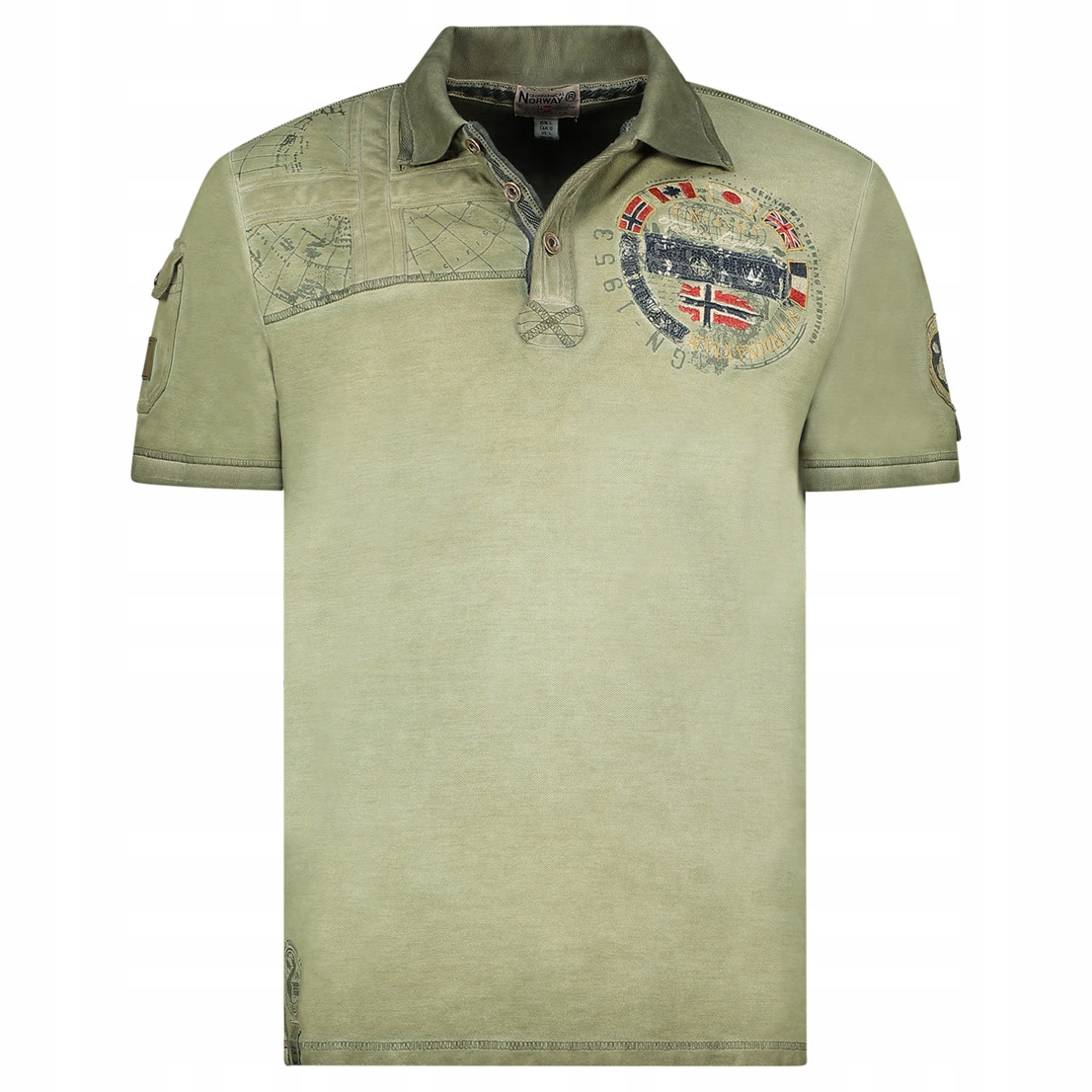 Geographical Norway polokošile pánská Kinflat Men L khaki