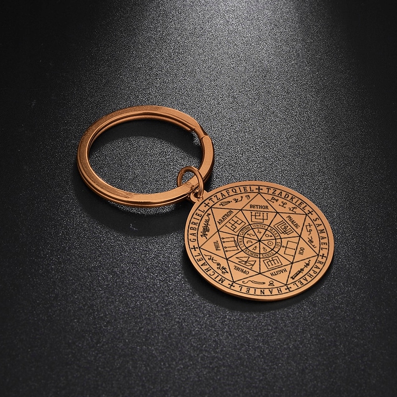 TALIZMAN 7 ANIOŁÓW PIECZĘĆ ARCHANIOŁÓW BRELOK DO KLUCZY SZCZĘŚCIA AMULET Kod producenta BRELOK DO KLUCZY 7 ANIOŁÓW TALIZMAN STAL