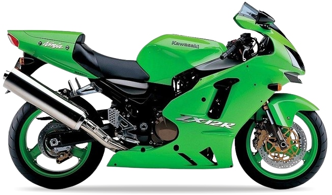 Samolepky Juula Pro Kawasaki Zx 12R 2002-2003 Zelené 7F