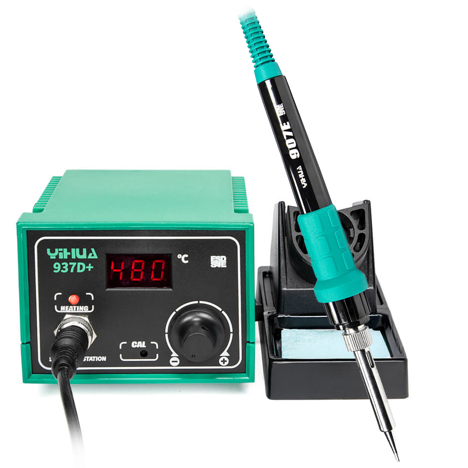 Stacja lutownicza 75/120W na groty 900M-T kolbowa grotowa Yihua 937D+ Esd