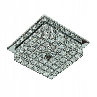 Štvorcový krištáľový stropné svietidlo, elegantné a klasické osvetlenie do obývačky