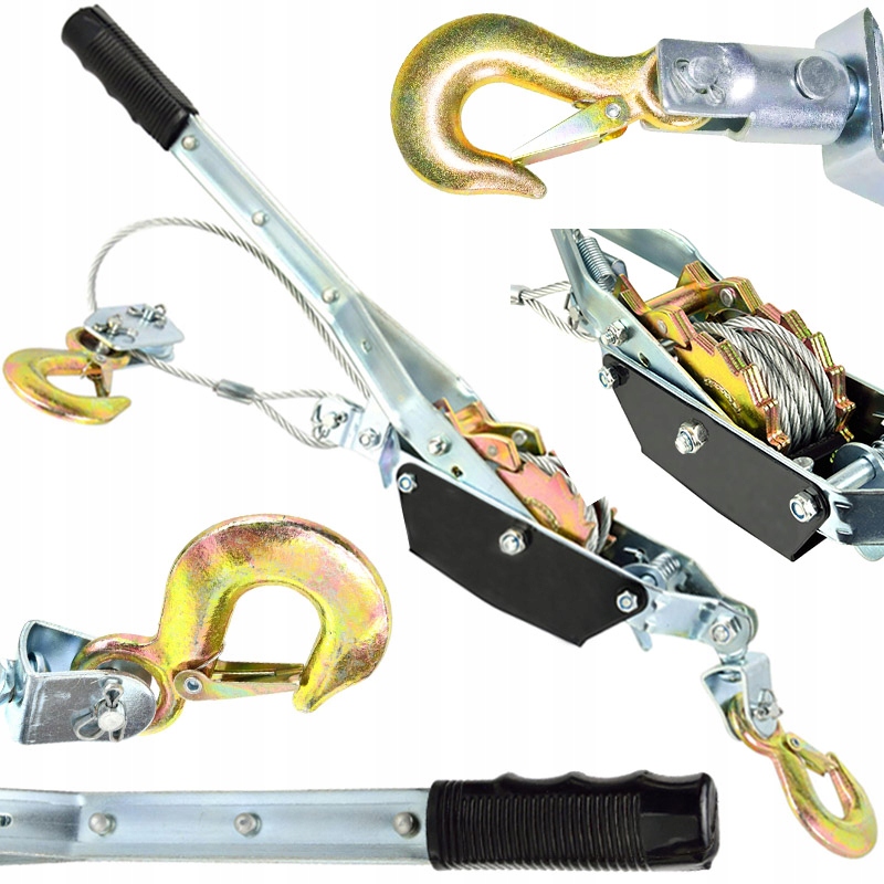 WYCIĄGARKA RĘCZNA WCIĄGARKA LINOWA 2 TONY HAKI