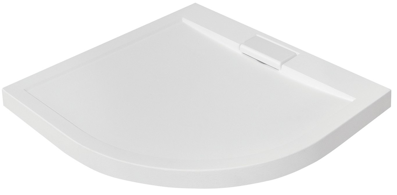 Brodzik Axim 80x80 biały półokrągły prysznicowy Slim 4 Besco