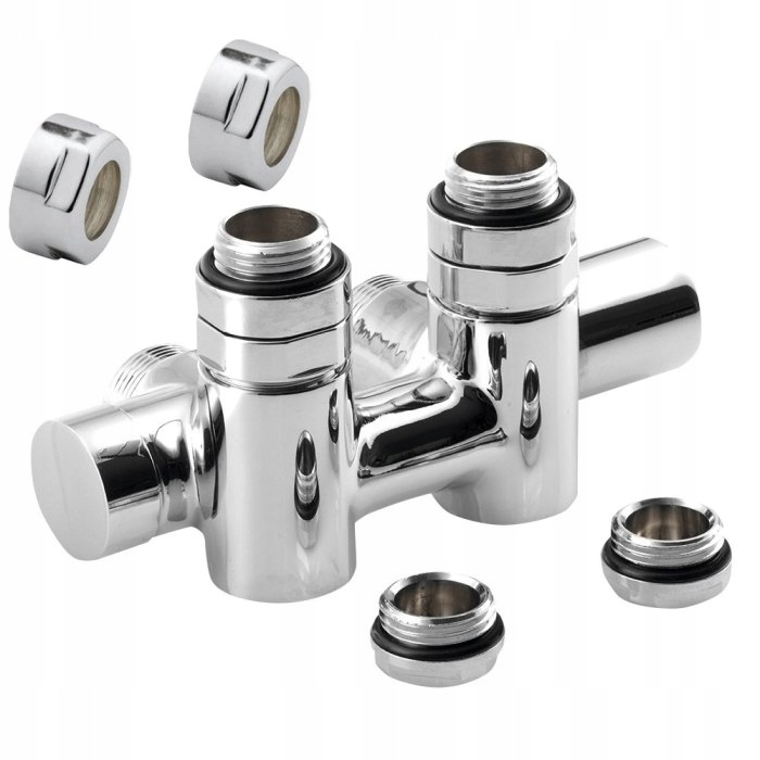 Sapho Twin Combi kombinovaná pripojovacia sada, pravý rozstup 50 mm, chróm C