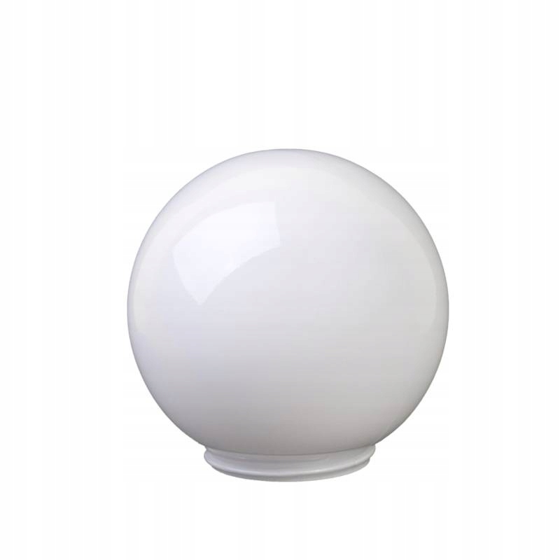 Klosz 4023 kula z gwintem szkło białe błyszczące śr. 18 cm