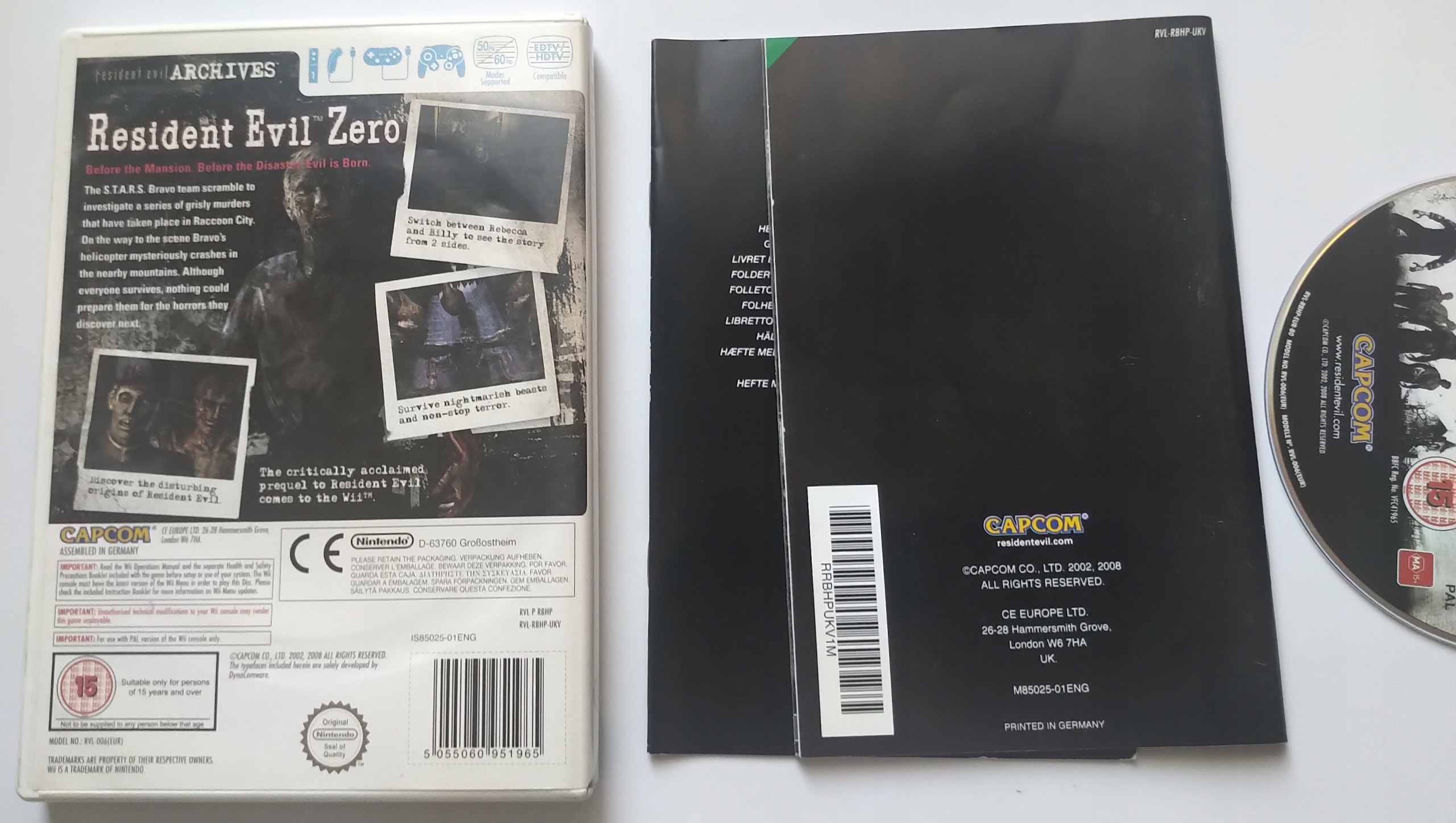 RESIDENT EVIL ARCHIVES ZERO Wii Producent inny