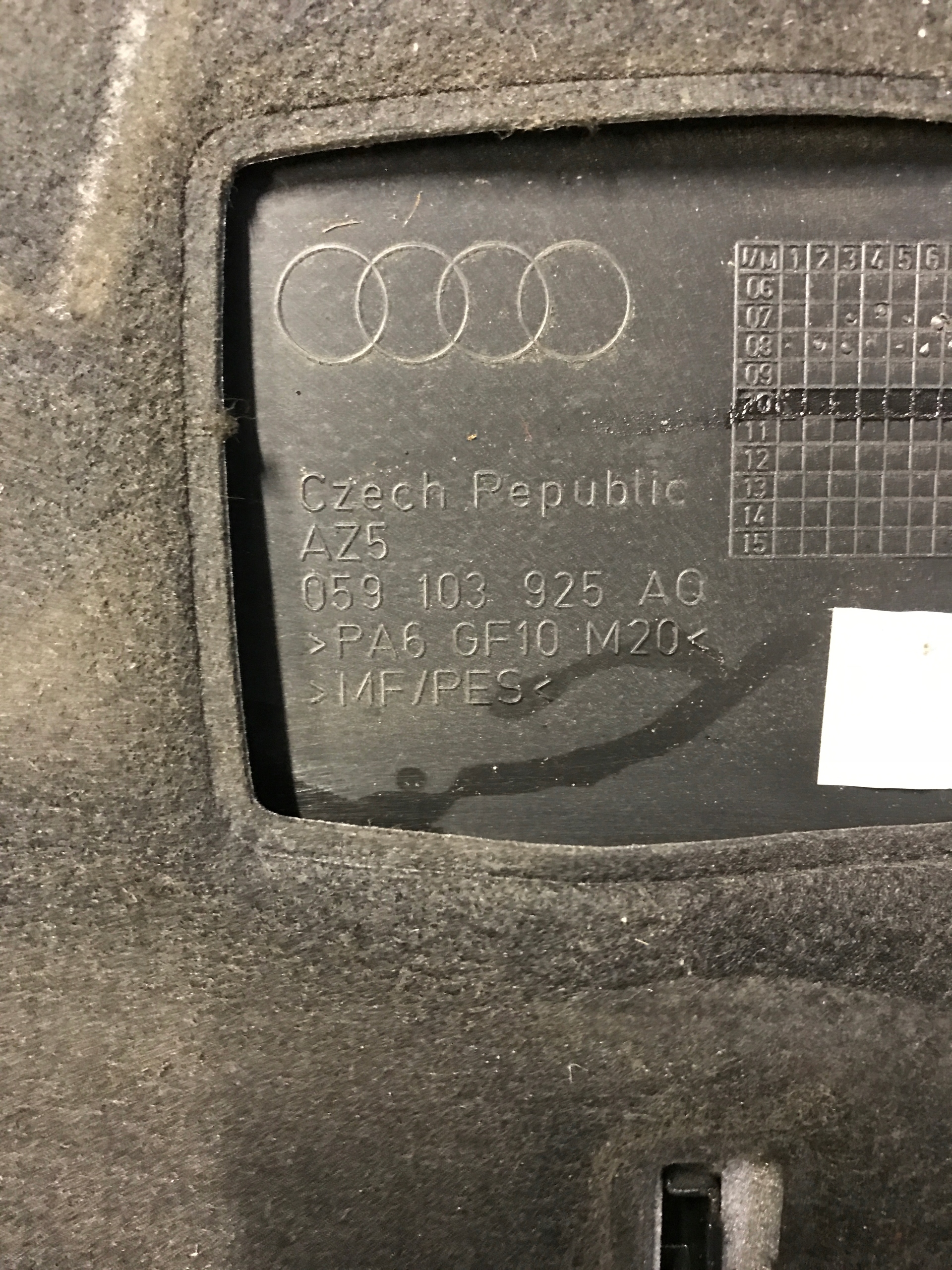 Blende Abdeckung Abdeckung oben DES MOTORS AUDI A4 B8 A5 Q5 V6