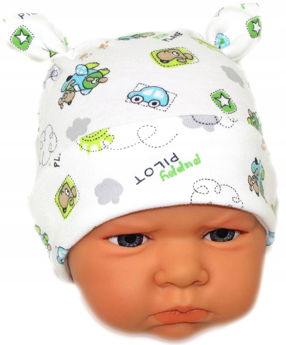 

Czapka Niemowlęca Niewiązana 34-36cm Happy /9/
