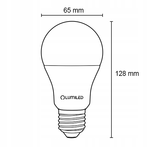 10x Żarówka LED E27 15W = 120W MOCNA NEUTRALNA CCD Kształt Tradycyjna żarówka