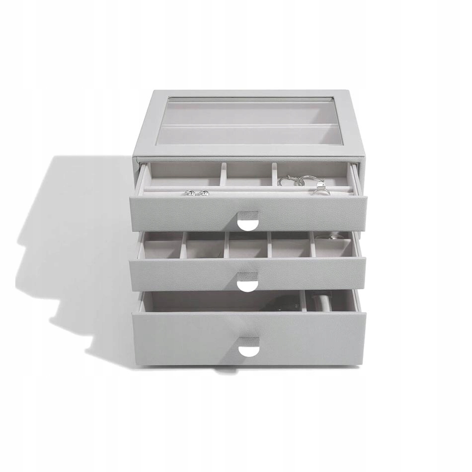Šperkovnice na bižuterii s zásuvkami (šedá) Classic Stackers
