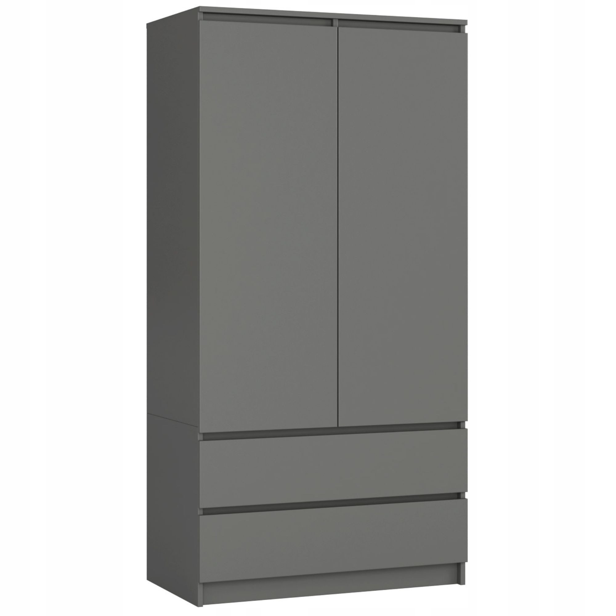 Szafa S90 2D 2SZ Clp Pk Grafit Szary