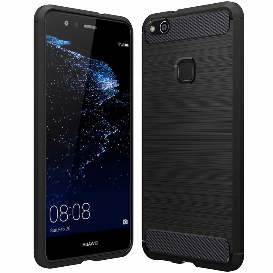 

Etui Pancerne Karbon do Huawei P10 Lite + Szkło